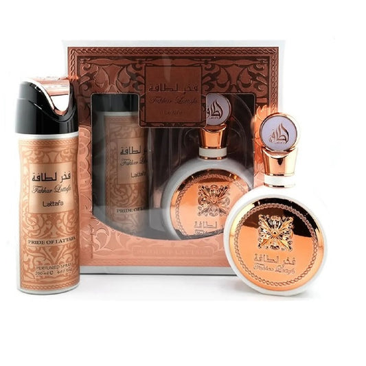 SET FAKHAR WOMEN EDP 100ML + SPRY 200ML