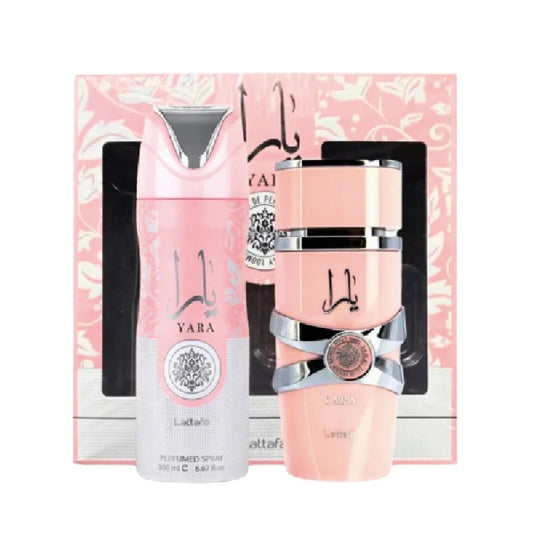 SET LATTAFA YARA WOMAN EDP 100ML+SPRAY